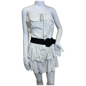 D.C By Discovery Clothing white dress strapless